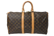 Load image into Gallery viewer, LOUIS VUITTON ルイヴィトン キーポル45 ボストンバッグ M41428 モノグラムキャンバス ブラウン ゴールド金具 美品 中古 4c069383