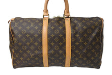 Load image into Gallery viewer, LOUIS VUITTON ルイヴィトン キーポル45 ボストンバッグ M41428 モノグラムキャンバス ブラウン ゴールド金具 美品 中古 4c069383