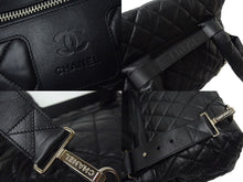 画像をギャラリービューアに読み込む, 極美品 CHANEL シャネル コココクーン リュック デイパック 13番台 イタリア製 レザー ブラック シルバー金具 中古 4c069394