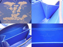 画像をギャラリービューアに読み込む, 極美品 LOUIS VUITTON ルイヴィトン ソフトトランクネックレスウォレット ショルダーバッグ モノグラムクラウズ PVC ブルー ホワイト 中古 4c069402