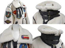 画像をギャラリービューアに読み込む, 新品未使用品 AVIREX アヴィレックス RETRO BOA B-3 TOP GUN B-3ジャケット 6112177 ホワイト マルチカラー サイズL 中古 4c069409