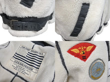 画像をギャラリービューアに読み込む, 新品未使用品 AVIREX アヴィレックス RETRO BOA B-3 TOP GUN B-3ジャケット 6112177 ホワイト マルチカラー サイズL 中古 4c069409