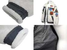 画像をギャラリービューアに読み込む, 新品未使用品 AVIREX アヴィレックス RETRO BOA B-3 TOP GUN B-3ジャケット 6112177 ホワイト マルチカラー サイズL 中古 4c069409