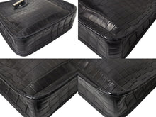 Load image into Gallery viewer, 極美品 HERMES エルメス ヴェスパTPM ショルダーバッグ □J刻印 ニロティカス ブラック シルバー金具 中古 4c069431