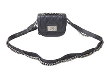 画像をギャラリービューアに読み込む, 極美品 CHANEL シャネル チェーンアラウンドショルダーバッグ ボーイシャネル 21番台 カーフスキン ブラック シルバー金具 中古 4c069437