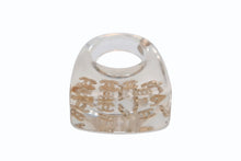 Load image into Gallery viewer, CHANEL シャネル ココマーク リング 指輪 01P刻印 サイズ14号 クリア ゴールド 美品 中古 4c069464