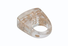 Load image into Gallery viewer, CHANEL シャネル ココマーク リング 指輪 01P刻印 サイズ14号 クリア ゴールド 美品 中古 4c069464