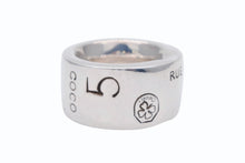 Load image into Gallery viewer, 極美品 CHANEL シャネル カンボンライン リング 指輪 重量約35g 925刻印 サイズ10号 ココマーク No.5 シルバー925 中古 4c069465