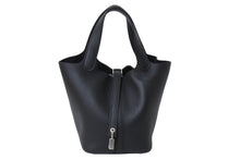 Load image into Gallery viewer, 新品未使用 HERMES エルメス ハンドバッグ ピコタンロックPM ブラック トリヨンクレマンス W刻印 シルバー金具 中古 4c069477