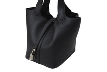 Load image into Gallery viewer, 新品未使用 HERMES エルメス ハンドバッグ ピコタンロックPM ブラック トリヨンクレマンス W刻印 シルバー金具 中古 4c069477