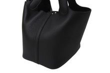 Load image into Gallery viewer, 新品未使用 HERMES エルメス ハンドバッグ ピコタンロックPM ブラック トリヨンクレマンス W刻印 シルバー金具 中古 4c069477
