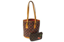 画像をギャラリービューアに読み込む, LOUIS VUITTON ルイヴィトン モノグラム チェリー バケットPM 村上隆 M95012 ハンドバッグ ブラウン ポーチ付き ロゴ 良品 中古 4c069496