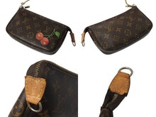 画像をギャラリービューアに読み込む, LOUIS VUITTON ルイヴィトン モノグラム チェリー バケットPM 村上隆 M95012 ハンドバッグ ブラウン ポーチ付き ロゴ 良品 中古 4c069496