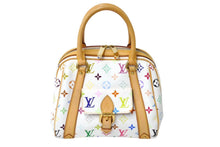 画像をギャラリービューアに読み込む, 極美品 LOUIS VUITTON ルイヴィトン プリシラ ハンドバッグ モノグラム マルチカラー M40096 ホワイト 中古 4c069498