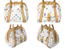 画像をギャラリービューアに読み込む, 極美品 LOUIS VUITTON ルイヴィトン プリシラ ハンドバッグ モノグラム マルチカラー M40096 ホワイト 中古 4c069498