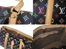 Load image into Gallery viewer, 極美品 LOUIS VUITTON ルイヴィトン オーレリアMM トートバッグ M40095 村上隆 モノグラムマルチカラー ブラック 中古 4c069499