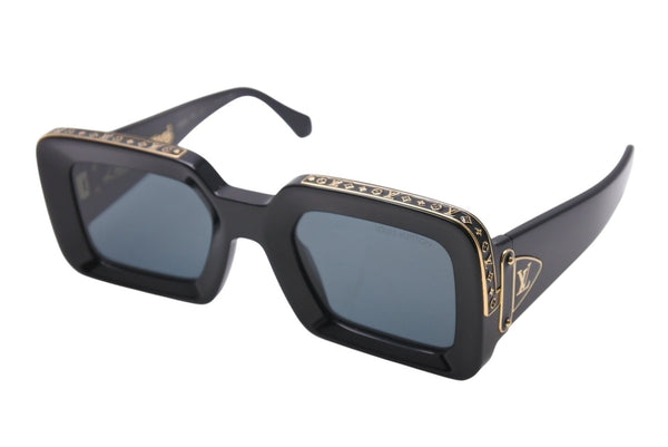 Very good condition LOUIS VUITTON NIGO Zillionaire sunglasses eyewear Z1591E Size 52□27 Black Gold Used 4c069501