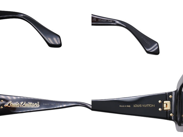 Very good condition LOUIS VUITTON NIGO Zillionaire sunglasses eyewear Z1591E Size 52□27 Black Gold Used 4c069501