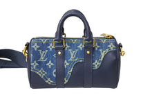 画像をギャラリービューアに読み込む, 極美品 LOUIS VUITTON ルイヴィトン × NIGO コラボ キーポルXS ハンドバッグ ストラップ付 M81011 モノグラム ドリップ 中古 4c069502