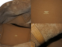 Load image into Gallery viewer, 新品同様品 HERMES エルメス ピコタンロックPM D刻印 18 トリヨンクレマンス ビスキュイ シルバー金具 ハンドバッグ 中古 4c069536