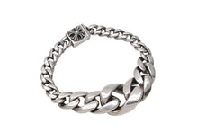 画像をギャラリービューアに読み込む, CHROME HEARTS クロムハーツ テーパード クラシック IDブレスレット 重量約50g 腕周り約17.7cm シルバー925 2012刻印 美品 中古 4c069542