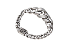 画像をギャラリービューアに読み込む, CHROME HEARTS クロムハーツ テーパード クラシック IDブレスレット 重量約50g 腕周り約17.7cm シルバー925 2012刻印 美品 中古 4c069542