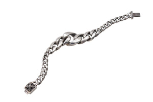 CHROME HEARTS クロムハーツ テーパード クラシック IDブレスレット 重量約50g 腕周り約17.7cm シルバー925 2012刻印 美品 中古 4c069542