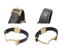 画像をギャラリービューアに読み込む, CARTIER カルティエ マストタンク GM デイト 腕時計 082731PL / 2413 シルバー925 レザー ブラック ホワイト ゴールド 美品 中古 4c069548