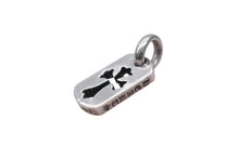 画像をギャラリービューアに読み込む, CHROME HEARTS クロムハーツ タイニー カットアウトクロスドッグタグ ペンダント 重量約3g 2006/.925刻印 シルバー925 美品 中古 4c069550