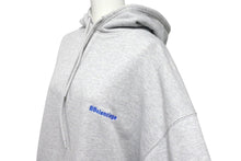 Load image into Gallery viewer, BALENCIAGA バレンシアガ ロゴ エンブロイダリー パーカー 570811 ポルトガル製 コットン グレー サイズM 美品 中古 4c069553