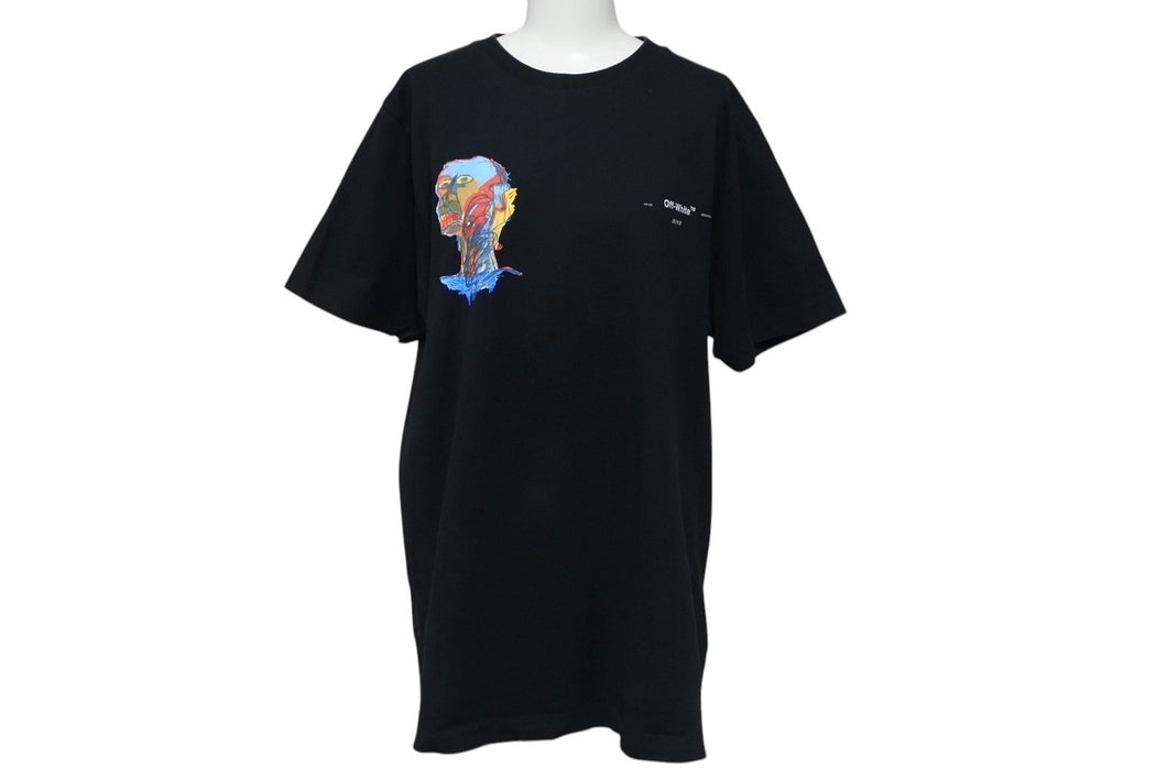 OFF-WHITE オフホワイト Basquiat POST MODERN TEE バスキア ポストモダン半袖Tシャツ ブラック マルチカラー サイズM 美品 中古 4c069556