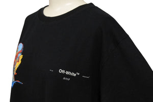 OFF-WHITE オフホワイト Basquiat POST MODERN TEE バスキア ポストモダン半袖Tシャツ ブラック マルチカラー サイズM 美品 中古 4c069556