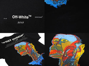 OFF-WHITE オフホワイト Basquiat POST MODERN TEE バスキア ポストモダン半袖Tシャツ ブラック マルチカラー サイズM 美品 中古 4c069556