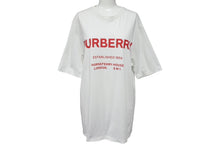 Load image into Gallery viewer, Burberry バーバリー 半袖Tシャツ 赤ロゴ 8017225 タイランド製 コットン ホワイト レッド サイズM 美品 中古 4c069558