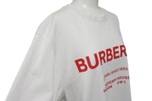 Load image into Gallery viewer, Burberry バーバリー 半袖Tシャツ 赤ロゴ 8017225 タイランド製 コットン ホワイト レッド サイズM 美品 中古 4c069558