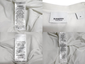 Burberry バーバリー 半袖Tシャツ 赤ロゴ 8017225 タイランド製 コットン ホワイト レッド サイズM 美品 中古 4c069558