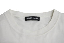 Load image into Gallery viewer, BALENCIAGA バレンシアガ BBロゴ ベーシックロゴ 半袖Tシャツ 570803 TEV48 コットン ホワイト ブラック サイズS 美品 中古 4c069559