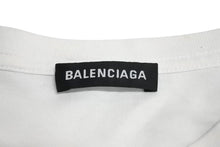 Load image into Gallery viewer, BALENCIAGA バレンシアガ BBロゴ ベーシックロゴ 半袖Tシャツ 570803 TEV48 コットン ホワイト ブラック サイズS 美品 中古 4c069559