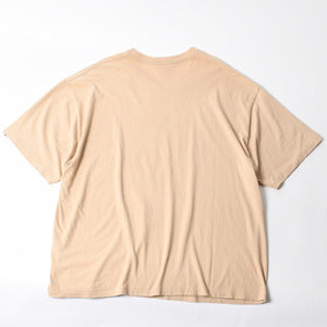 A BATHING APE アベイシングエイプ 半袖Tシャツ エイプヘッド カモ コットン ベージュ グレー サイズ3XL 美品 中古 4a007383