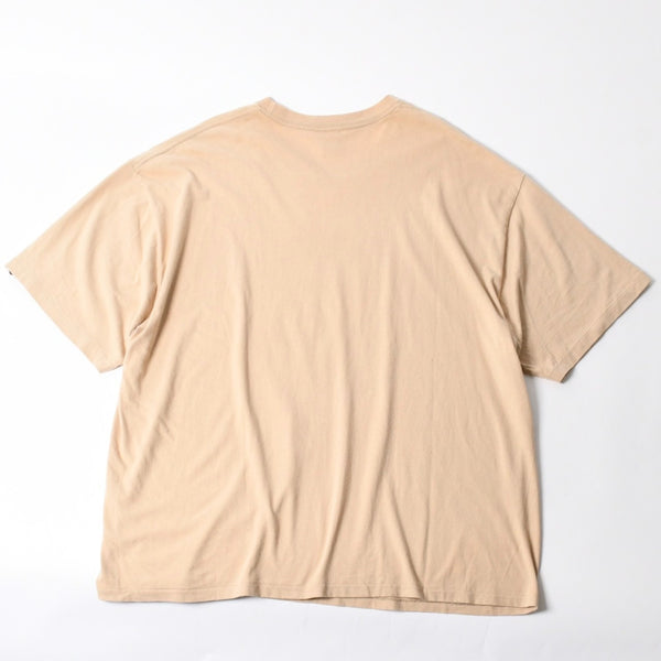 A BATHING APE アベイシングエイプ 半袖Tシャツ エイプヘッド カモ コットン ベージュ グレー サイズ3XL 美品 中古 4a007383