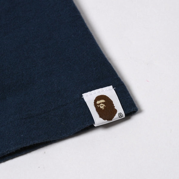 A BATHING APE アベイシングエイプ スーツケースマイロ 半袖Tシャツ JAPAN製 コットン ネイビー サイズ3XL 美品 中古 4a007420
