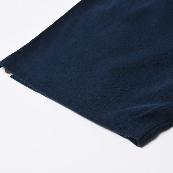 A BATHING APE アベイシングエイプ スーツケースマイロ 半袖Tシャツ JAPAN製 コットン ネイビー サイズ3XL 美品 中古 4a007420