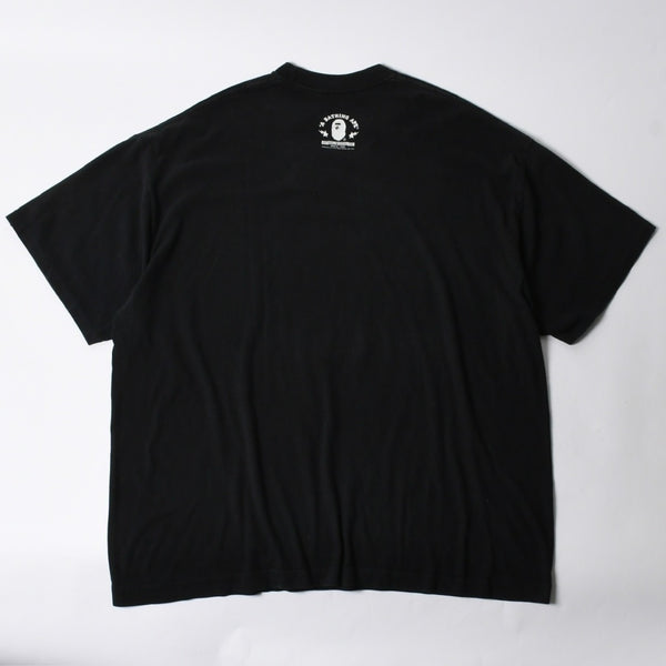 A BATHING APE アベイシングエイプ BAPE ベイプ 半袖 Tシャツ BAPE 王冠 マイロ サイズ 2XL ブラック 美品 中古 4a007419