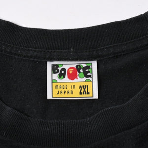 A BATHING APE アベイシングエイプ BAPE ベイプ 半袖 Tシャツ BAPE 王冠 マイロ サイズ 2XL ブラック 美品 中古 4a007419