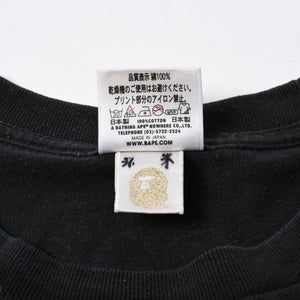 A BATHING APE アベイシングエイプ BAPE ベイプ 半袖 Tシャツ BAPE 王冠 マイロ サイズ 2XL ブラック 美品 中古 4a007419