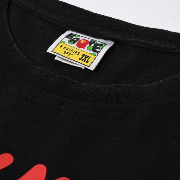 A BATHING APE アベイシングエイプ YEAR OF THE SNAKE BABY MILO TEE 半袖 巳年 コットン ブラック サイズ3XL 美品 中古 4a007412