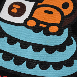 A BATHING APE アベイシングエイプ YEAR OF THE SNAKE BABY MILO TEE 半袖 巳年 コットン ブラック サイズ3XL 美品 中古 4a007412