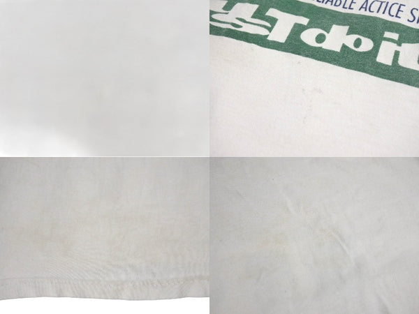 NIKE Vintage Short-Sleeve T-Shirt Top 90's U.S.ACotton, White, Blue, Green, Size XL, Good Condition, Used, 4c069568