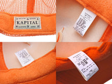 Load image into Gallery viewer, 極美品 KAPITAL キャピタル ラブ&amp;ピース ベートーヴェン トラッカー ハット メッシュキャップ K2009XH816 オレンジ ONESIZE 中古 4c069569