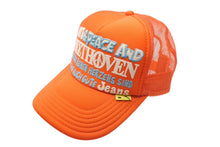 Load image into Gallery viewer, 極美品 KAPITAL キャピタル ラブ&amp;ピース ベートーヴェン トラッカー ハット メッシュキャップ K2009XH816 オレンジ ONESIZE 中古 4c069569